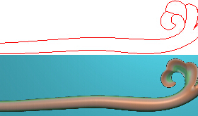 原创作品 流云发簪JD精雕图玉雕木雕浮雕图artcam灰度图BMP