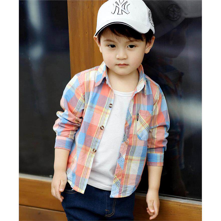 高品质男童纯棉衬衫薄长袖中小童春夏柔软童装上衣婴幼儿外套儿童
