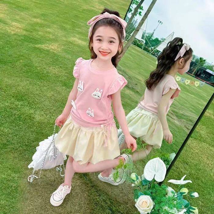 女童夏季新款套装儿童可爱立体小