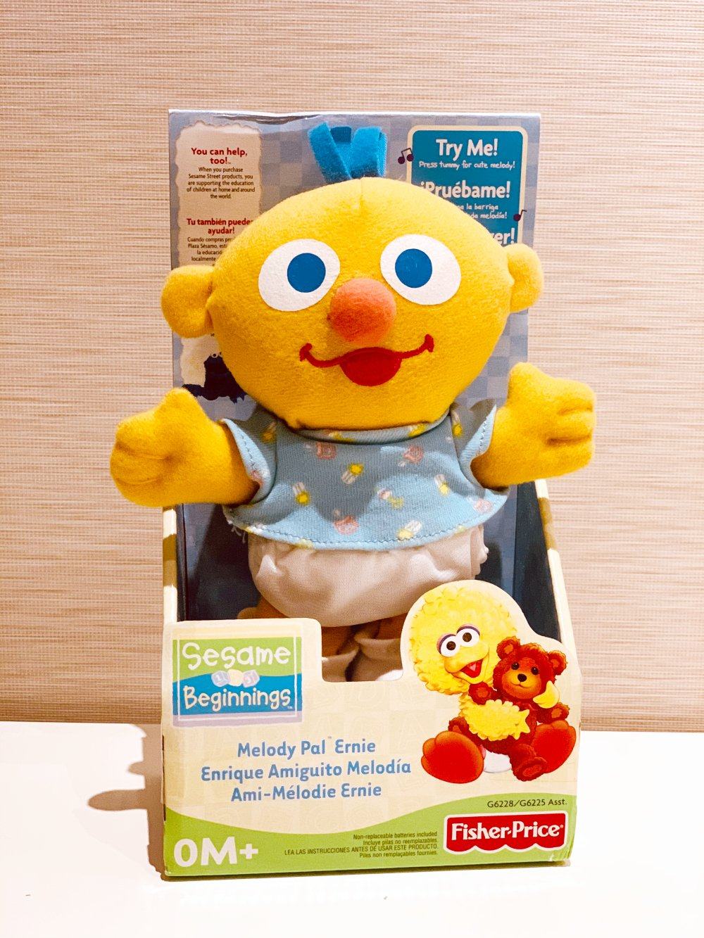 老货 怀旧 老玩具芝麻街baby版萌萌的可爱布偶