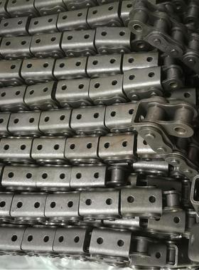 工业U型盖板链条单排08BU1/10AU1/10BU1/12AU1/16AU1/20A盖板带孔