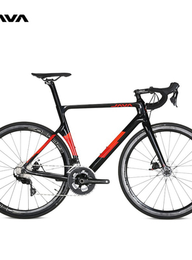 JAVA碳纤维公路车线拉碟刹22速破风弯把赛车男女维苏威VESUVIO