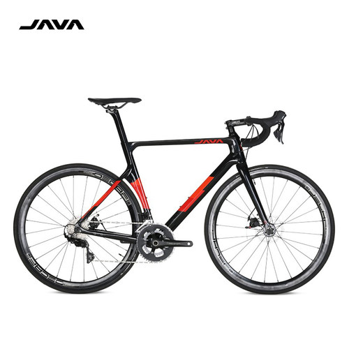 JAVA碳纤维公路车线拉碟刹22速破风弯把赛车男女维苏威VESUVIO