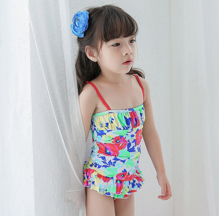 女童连体泳衣甜美可爱儿童小孩婴幼儿小宝宝休闲沙滩速干温泉泳装