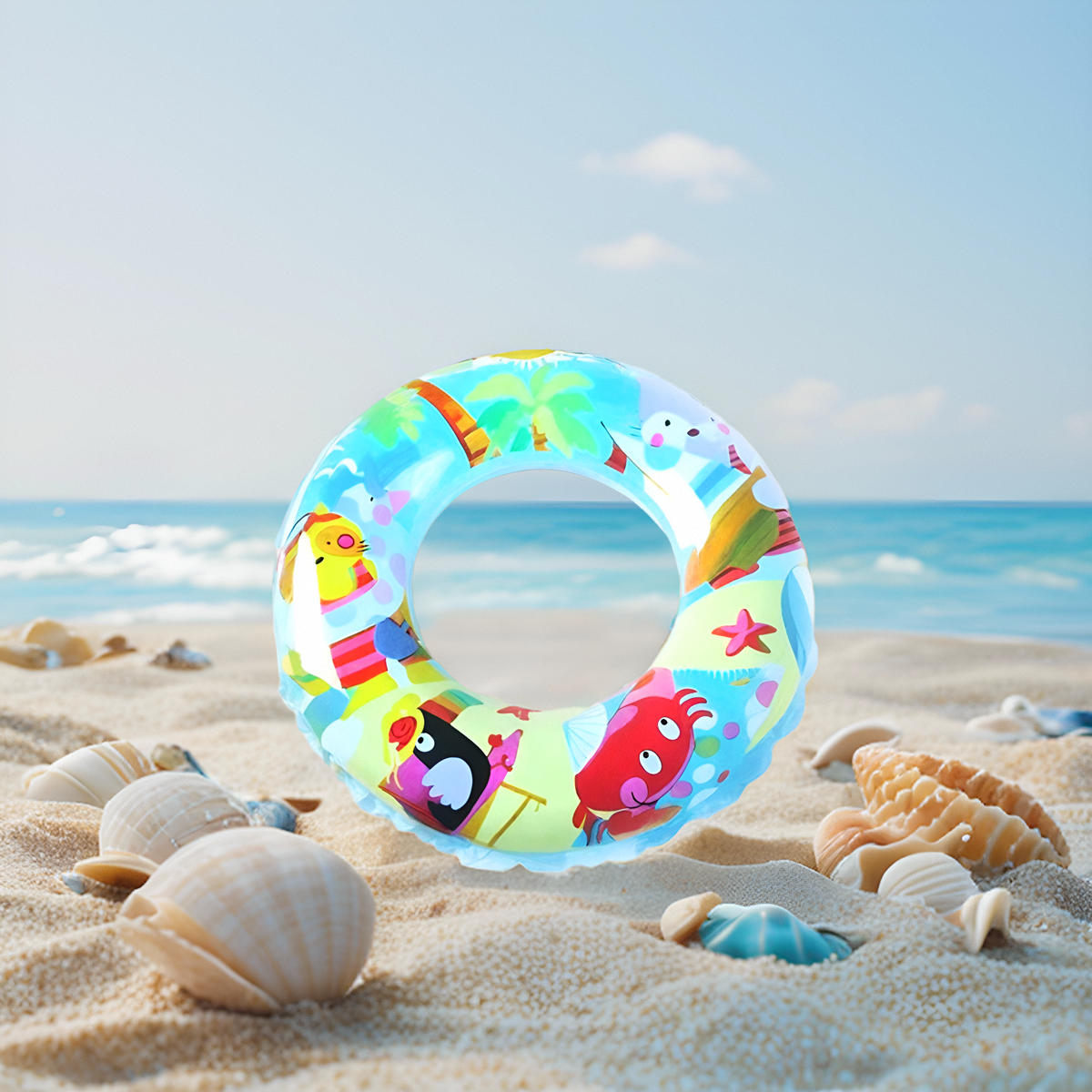 4-12岁正品INTEX卡通儿童游泳圈