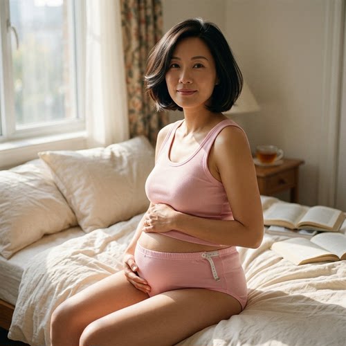 蝶安芬高腰孕妇可调节纯棉内裤