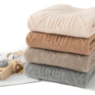 韩版重磅100%羊毛衫男女童加厚羊绒衫中大童装针织打底衫软糯毛衣