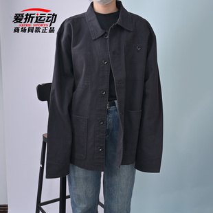 风运动休闲外套VN000KV1BLK 潮流翻领夹克工装 VANS范斯新款 男时尚