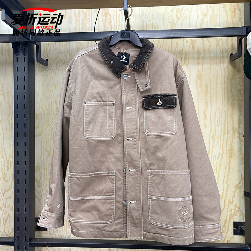 Converse匡威25新款男子翻领多口袋棉服运动休闲保暖外套10028111