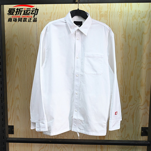 时尚 衬衫 潮流百搭上衣VN000P04WHT 男子运动休闲长袖 VANS范斯新款