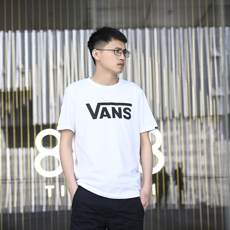 vans范斯男黑色休闲短袖