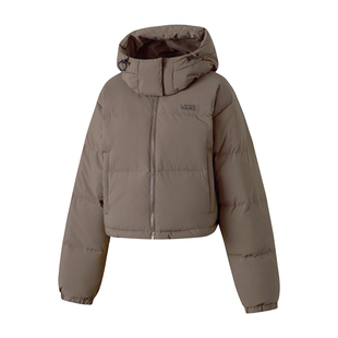 VANS范斯女子运动休闲羽绒夹克时尚百搭保暖连帽外套VN000QS4EMP
