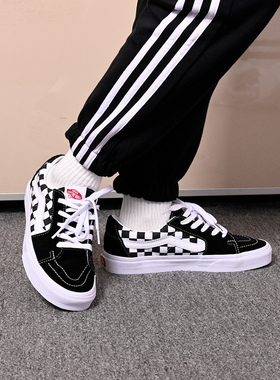 VANS范斯秋季新款经典黑白棋盘格低帮运动休闲鞋VN0A4UUK4W7