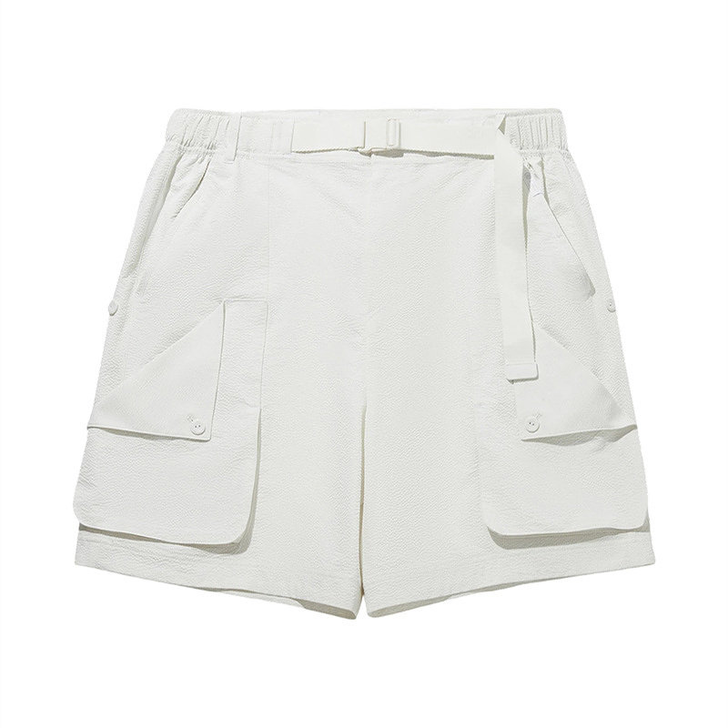 李宁LiNing夏季新款男子休闲短裤百搭舒适宽松运动裤子AKSW173-4