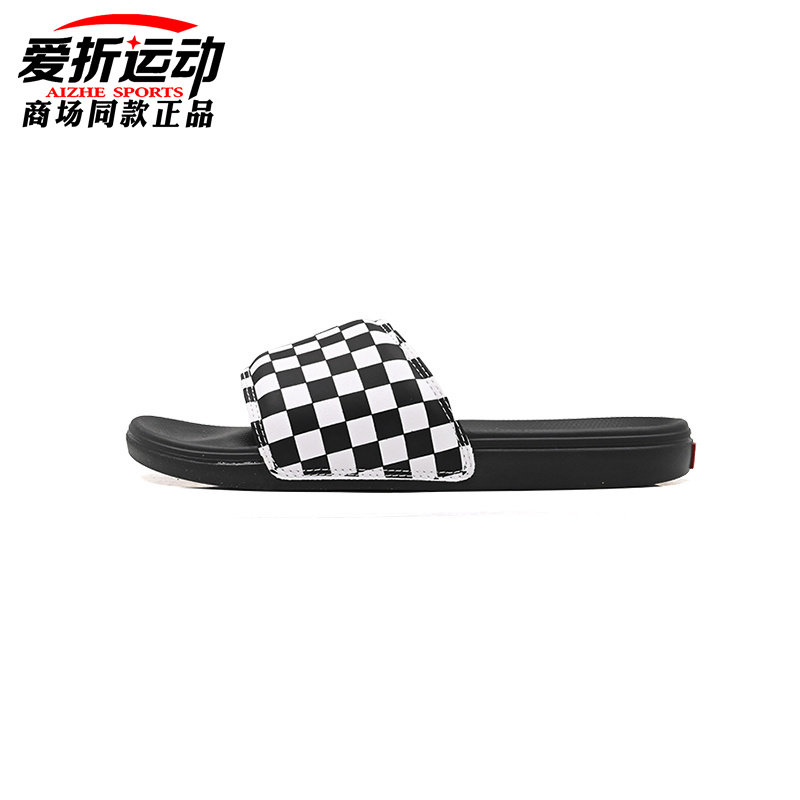 Vans范斯夏新款黑白棋盘格简约休闲男鞋女鞋凉鞋拖鞋 VN0A5HF527I