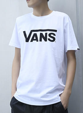 VANS范斯夏男款卡通字母水果圆领透气短袖休闲T恤VN0A5F3LWHT