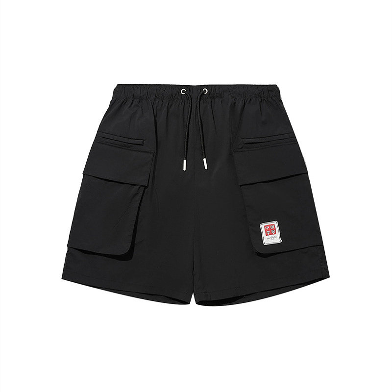 李宁LiNing新款潮流百搭休闲短裤男子夏季宽松运动裤子AKSW147-1