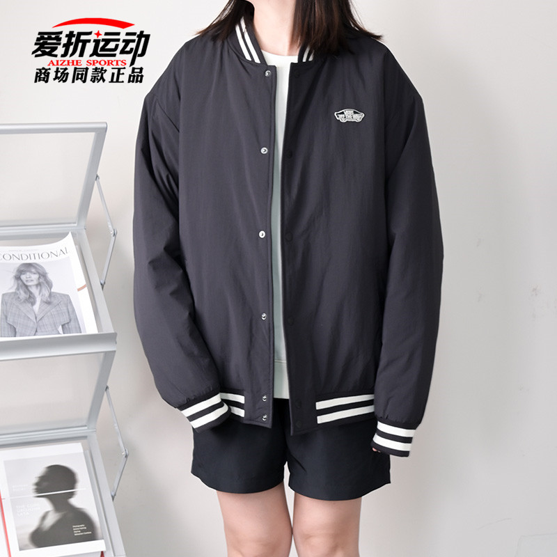 VANS中性棒球领运动休闲棉夹克