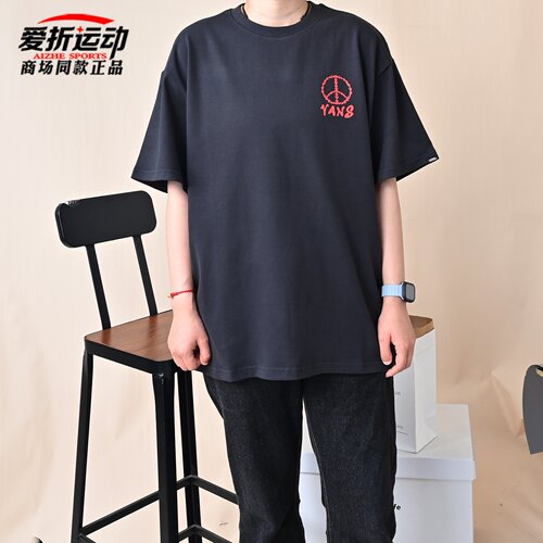VANS范斯男子黑色潮流百搭短袖
