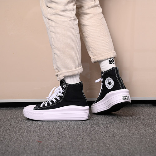 运动女鞋Converse高帮帆布鞋