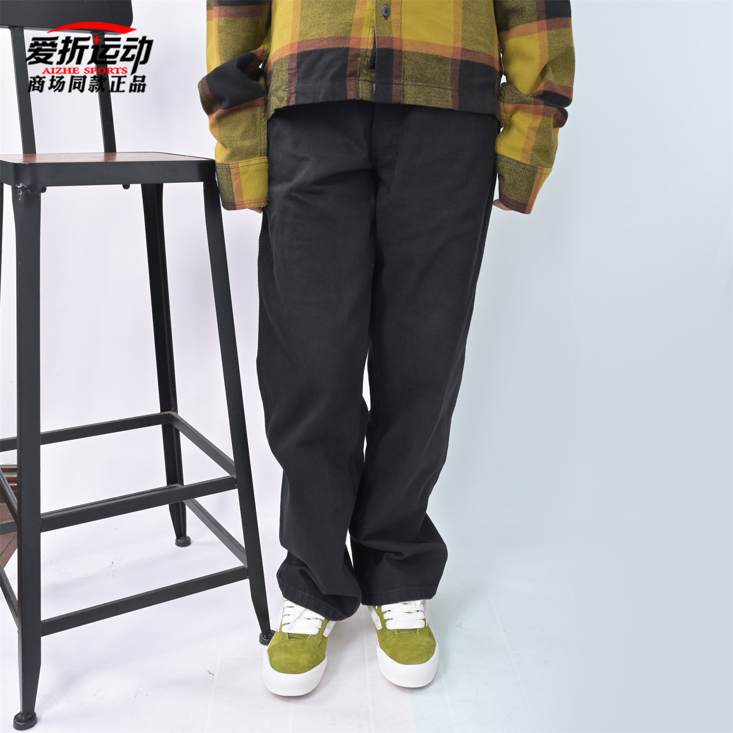 VANS范斯新款男子梭织长裤百搭运动休闲宽松直筒裤子VN000KXMQ47