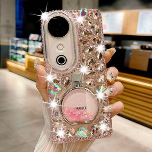 适用于vivoS19手机壳S20女款X100新款Y200i个性满钻S16创意支架S15全包防摔V30带钻V40奢华S10pro闪钻S9e软壳