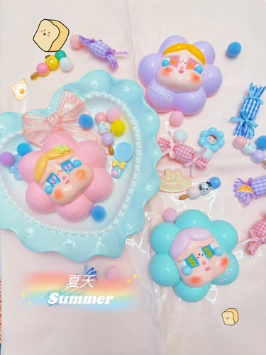 可爱哭唧唧捏捏乐模具 硅胶模具哭娃娃 滴胶模具