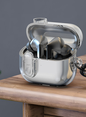适用三星Buds3蓝牙耳机保护套buds3pro全包防摔透明保护壳韩国原装Samsung GalaxyBuds3独立开关按钮耳机外壳