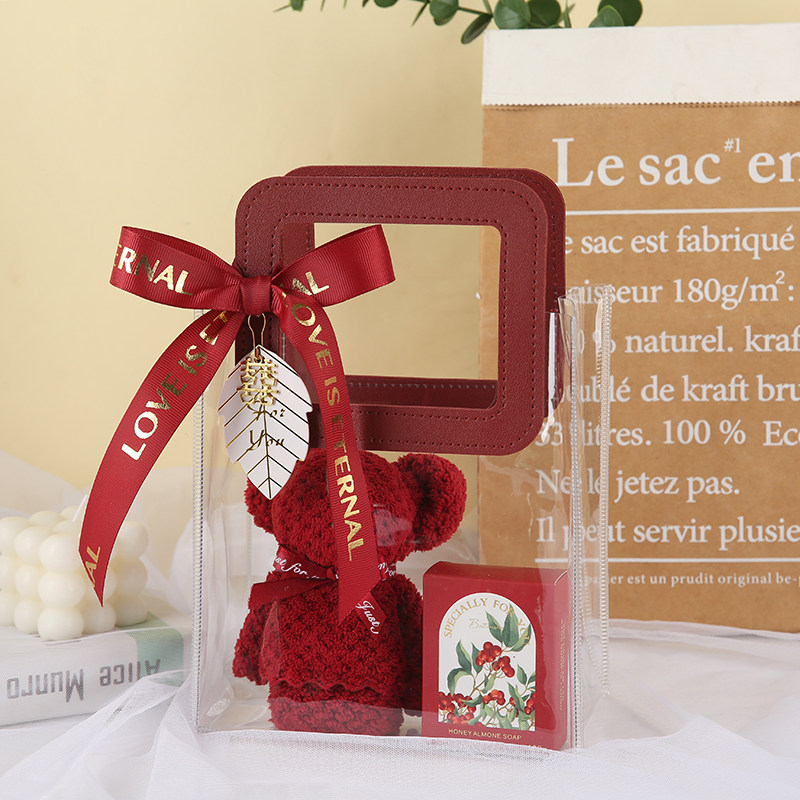 闺蜜伴娘伴手礼结婚回礼高级感礼品毛巾香皂香薰护手霜套装礼物袋