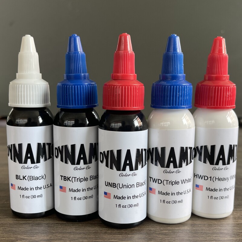 原装进口戴安妮白色色料高光白纹身色乳墨水黑色彩色专业刺青颜料
