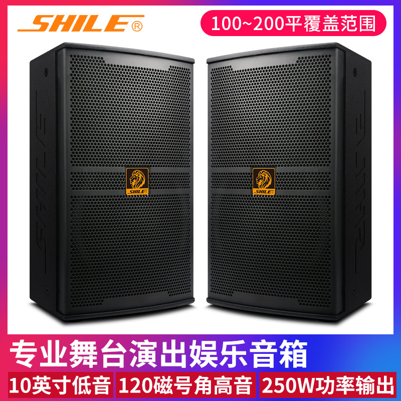 狮乐 BM-10 十寸专业音箱舞台演出KTV大功率婚庆会议音箱