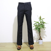 韩版 中腰商务休闲免烫直筒阔腿大脚裤 修身 西裤 微喇叭男士 春秋款