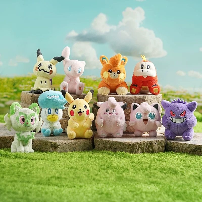 宝可梦potdemiel蜂蜜罐毛绒挂件玩偶具可爱耿鬼皮卡丘书包饰娃女