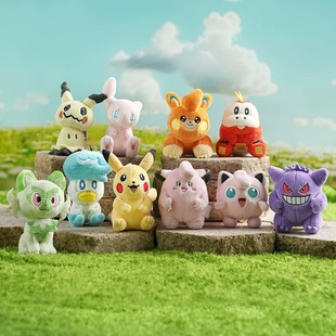 宝可梦potdemiel蜂蜜罐毛绒挂件玩偶具可爱耿鬼皮卡丘书包饰娃女