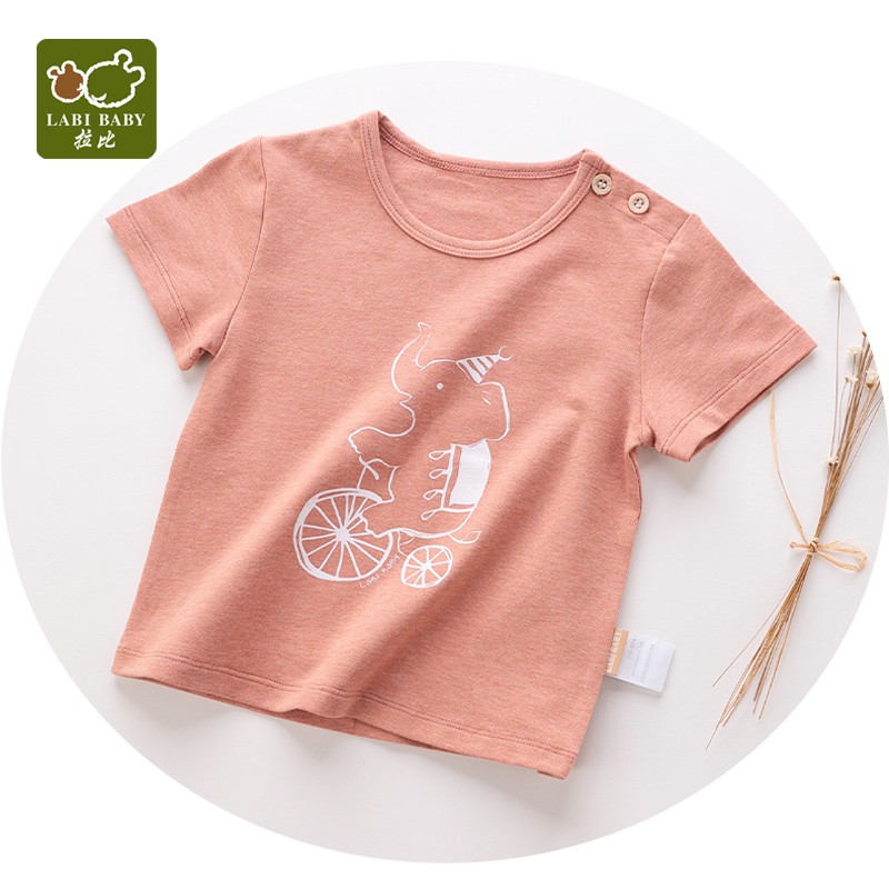 拉比专柜同款夏季婴幼儿可爱单面布短袖上衣男童宝宝薄款针织T恤,童装/婴儿装/亲子装,T恤,淘宝优惠券,粉丝福利购,淘宝优惠卷