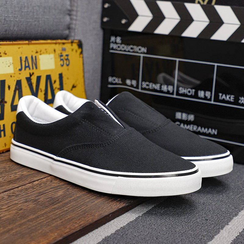 回力经典一脚套帆布鞋 情侣款纯色低帮xy77