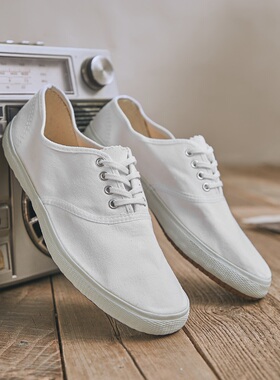 回力健身鞋低帮系带中考田径鞋跳远鞋晨练武术系帆布鞋锻炼健体鞋