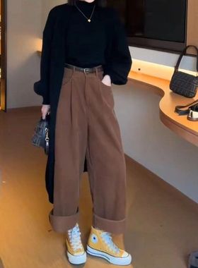 24698大爱美依缘2025时尚无袖打底衫中长款长袖外套高腰直筒裤女