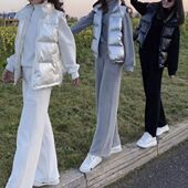 L350大爱美依缘2024秋冬新款 潮 女装 马甲外套宽松休闲时尚 三件套装