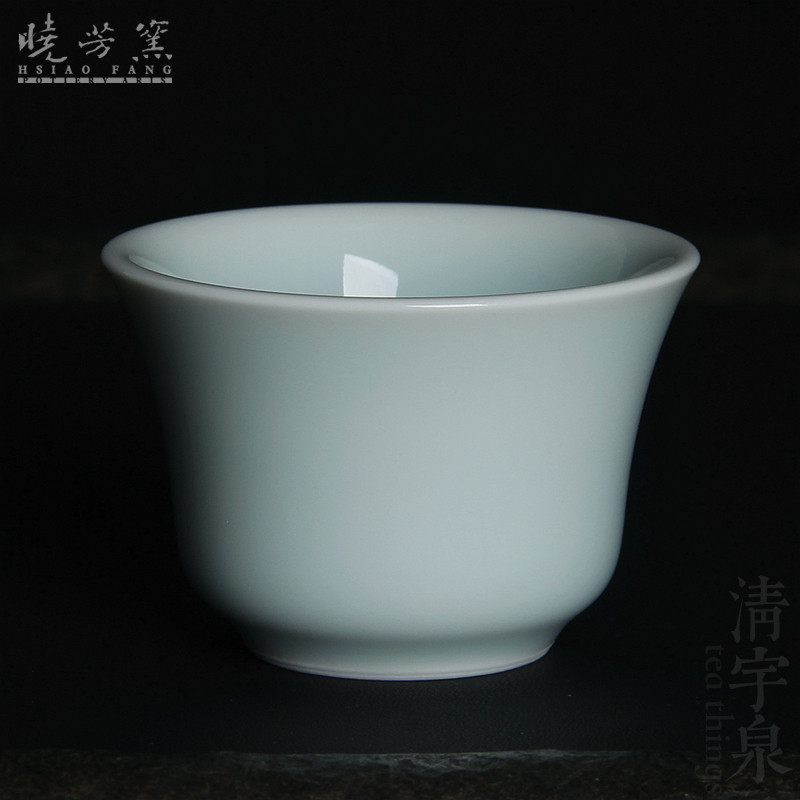 台湾蔡晓芳主人杯 影青 古月杯 晓芳窑 颜色釉聚香闻香个人岩茶杯