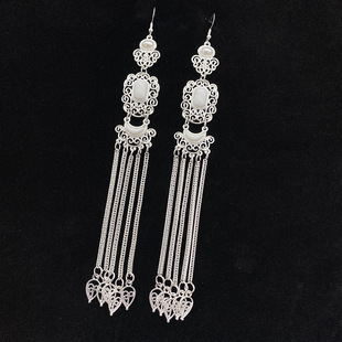 蒙古族元素耳饰特色民族风耳环流苏饰品耳坠旅拍蒙古袍配饰长款