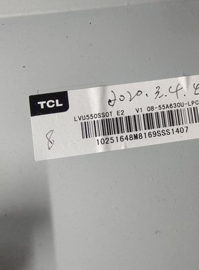 原装 TCLD55A630U主板T968A1 40-T96804-MAB2HG配LVU550SS0T