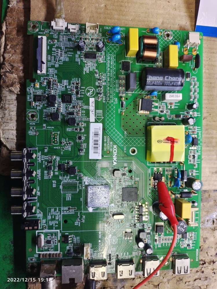 康佳32k1000A，35024371主板维修，不开机，卡开机，U升不上.扩容