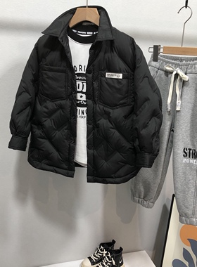 汁童装冬新品儿童90白鸭绒轻薄款羽绒服男女童外套07315