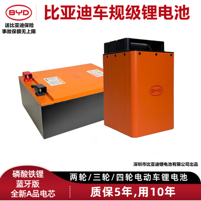 比亚迪/BYD锂电池两轮三轮四轮用