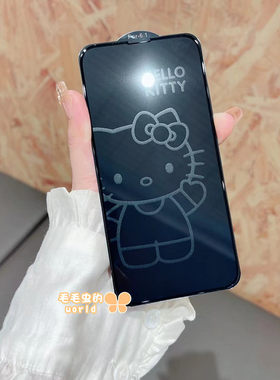 息影苹果钢化玻璃Kitty手机膜