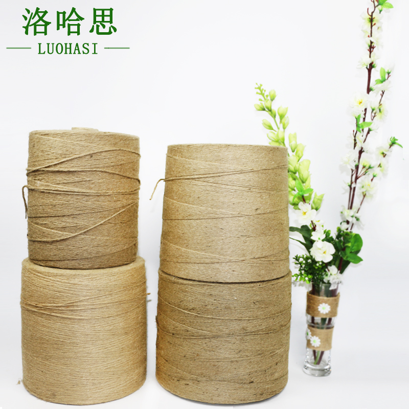 整卷2/3毫米貨物工藝品黃麻線