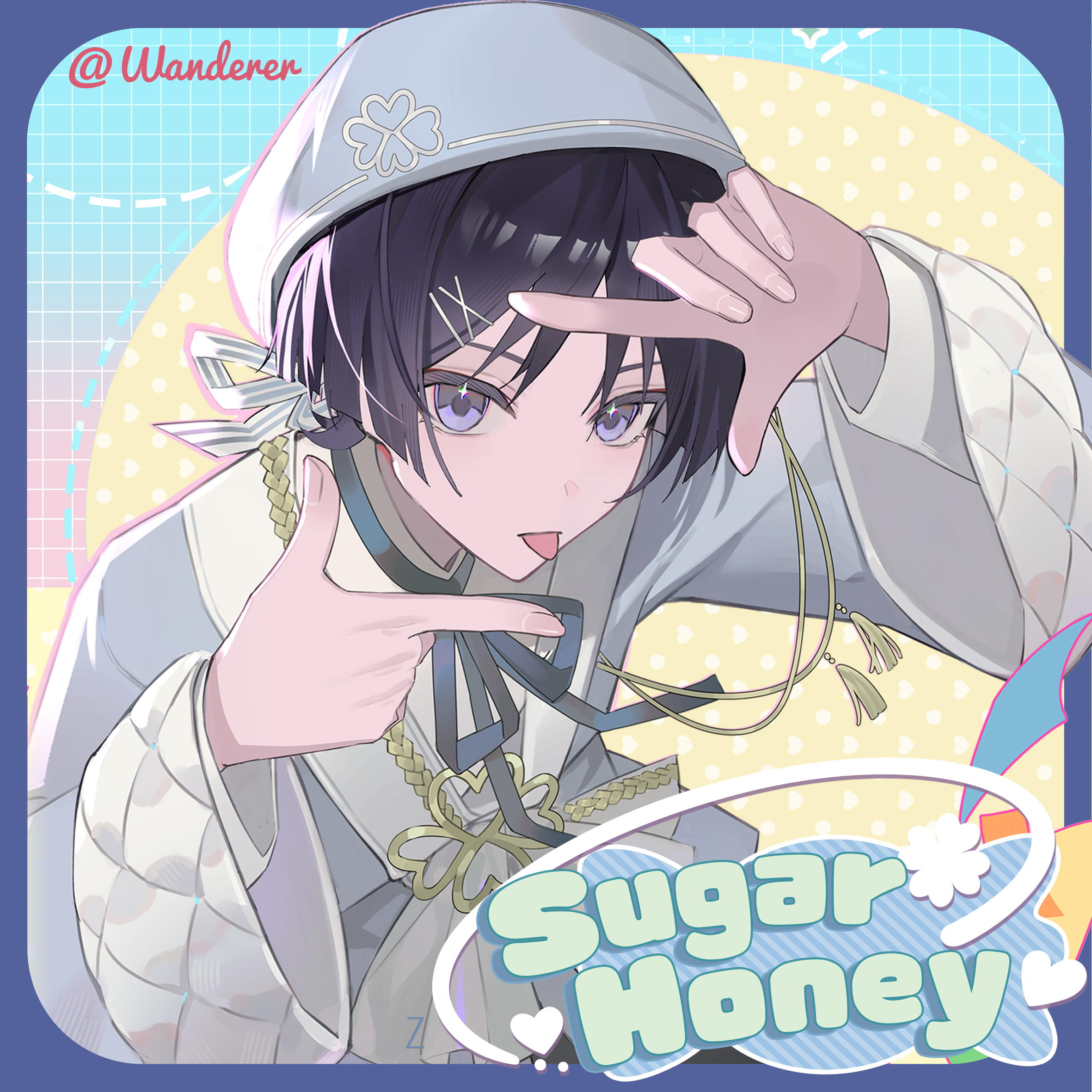 【原神同人寄售】Sugar Honey-散兵-idol主题 色纸徽章镭射票流麻