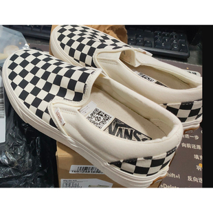 Vans/范斯男鞋女鞋VR3环保黑白低帮经典款一脚穿棋盘格休闲板鞋