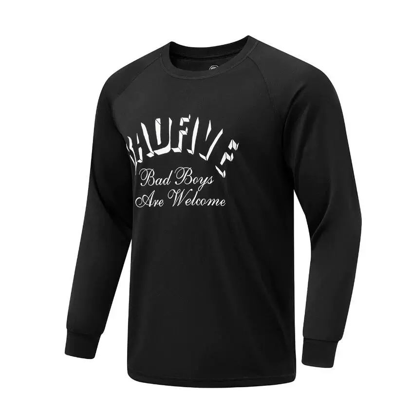 李宁男士反伍BADFIVE2023冬季新款速干凉爽宽松长袖T恤ATLT107